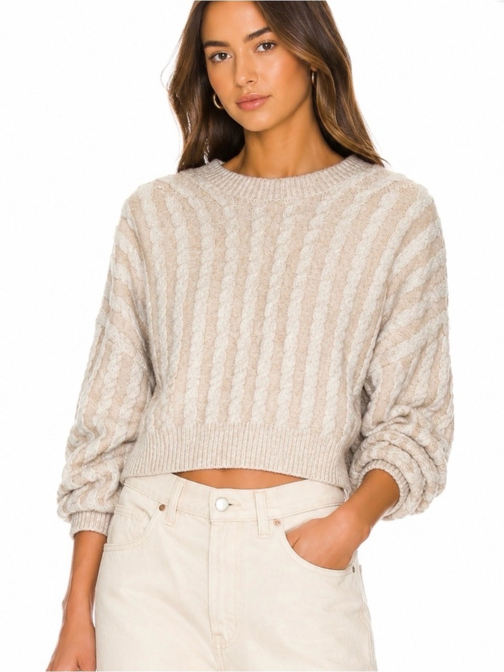 House of Harlow 1960 x REVOLVE Cable Knit Sweater | Size Medium